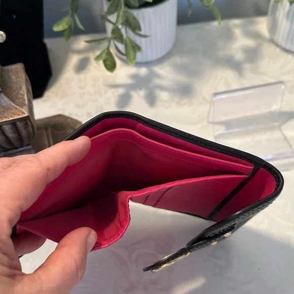 Coach‎ Y2K Legacy Turnlock Wallet Black Leather & Brass - Picture 10 of 14